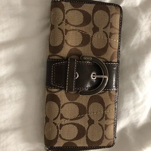 Coach brown wallet